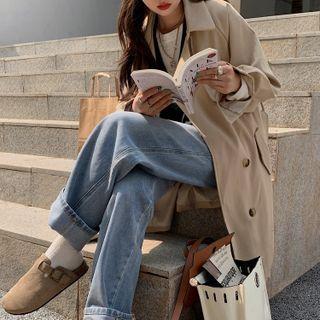 Long-sleeve Double Buttoned Jacket