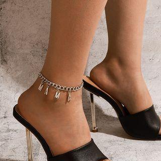 Lettering Anklet 18822 - Silver - One Size