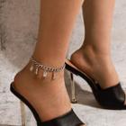 Lettering Anklet 18822 - Silver - One Size