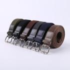 Square-buckle Woven Belt