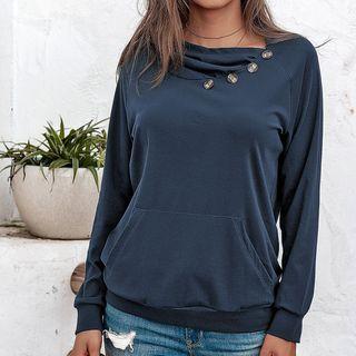 Long-sleeve Ruched Hoodie