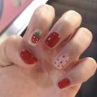 Strawberry Faux Nail Patch Red - One Size