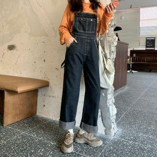 High-waist Straight-leg Jumpsuit