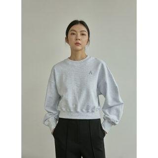 Drop-shoulder Short Sweatshirt