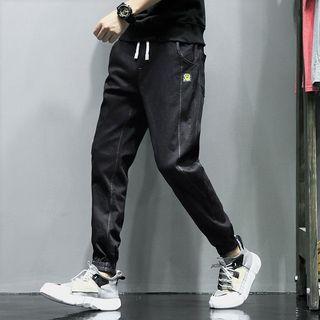 Mid Rise Straight Leg Jogger Jeans