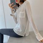 Pocket-patch Sheer T-shirt