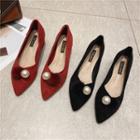 Pom Pom Low-heel Pumps
