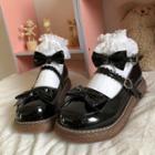 Platform Bow Patent Lolita Mary Jane Shoes