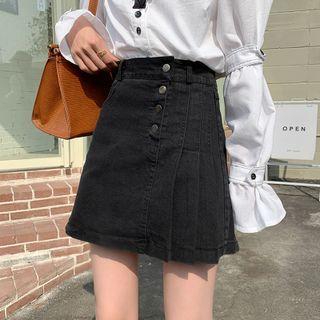 Denim Mini Skirt / Belt / Set