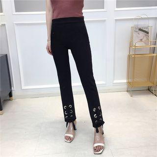 Lace-up Straight Cut Pants