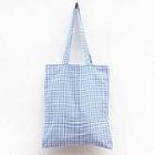 Gingham Canvas Tote Bag