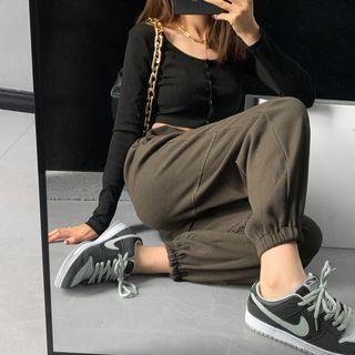 Loose-fit Waffle Jogger Pants