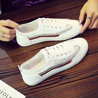 Cutout Canvas Sneakers