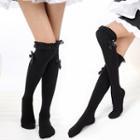 Bow-accent Lace-trim Stockings