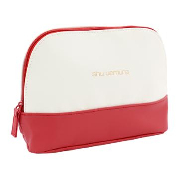 Shu Uemura - Red / White Cosmetic Bag 1 Pc