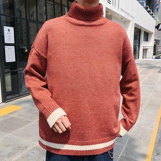 Couple-matching Turtle-neck Sweater