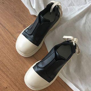 Lace Up Panel Sneakers
