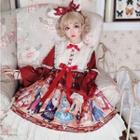 Long-sleeve Printed Lolita Dress