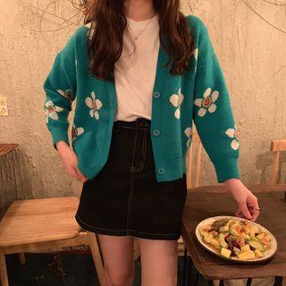 Floral Jacquard Cardigan