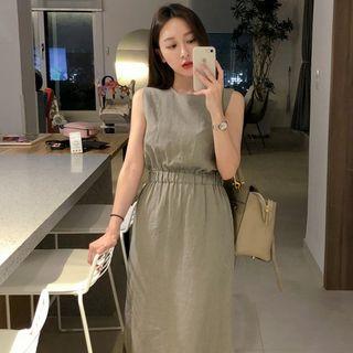 Split Hem Midi Tank Dress