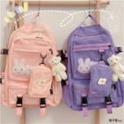 Set: Buckled Backpack + Pouch + Accessory