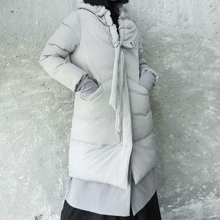 Mock Two-piece Long Padded Coat