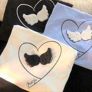 Short-sleeve Wing Plush T-shirt