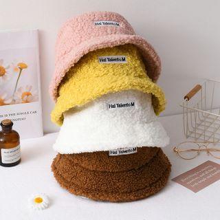 Lettering Applique Chenille Bucket Hat