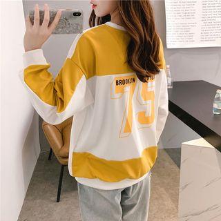 Color-panel Sweatshirt