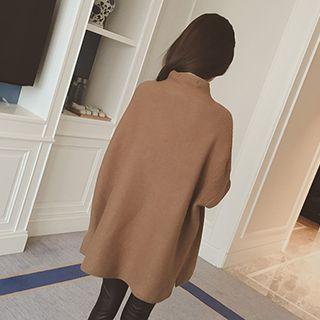Batwing Long Knit Top
