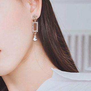Rhinestone Dangle Earring E521 - One Size