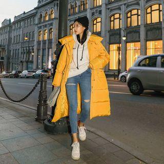 Hooded Long Goose Down Puffer Coat