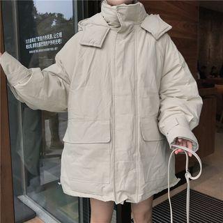 Stand Collar Oversized Puffer Jacket