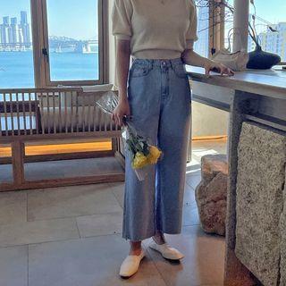 [magic Pants] Wide-leg Jeans