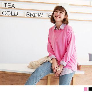 V Stitches Plain Top
