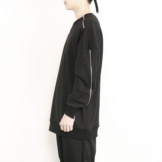 Zipped Oversized Sweatshirt