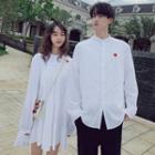Couple-matching Long-sleeve Shirt / Mini A-line Dress