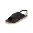 Cross-strap Slingback Flat Sandals