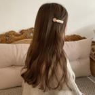 Geometric Wood Metal Triangle Hair Clip