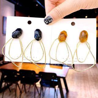 Faux Crystal Irregular Alloy Dangle Earring