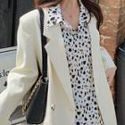 Double Breasted Blazer / Dotted Shirt / Set