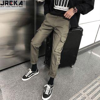Multi-pocket Straight-cut Pants