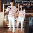 Couple Matching Short-sleeve T-shirt / Cropped Pants