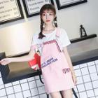 Lettering Mini Jumper Dress