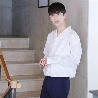 Over-fit Pinstriped Shirt