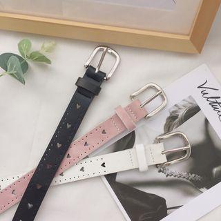 Heart Perforated Belt