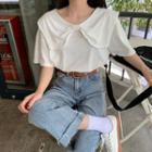 Bow Short-sleeved Top