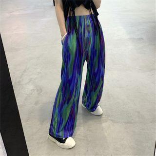 Iridescent Boot-cut Pants