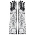 Lace Gloves S0089 - Black - One Size