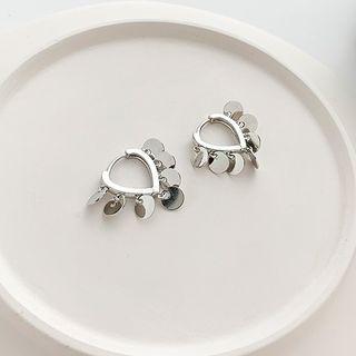 Mini Disc Hoop Earring